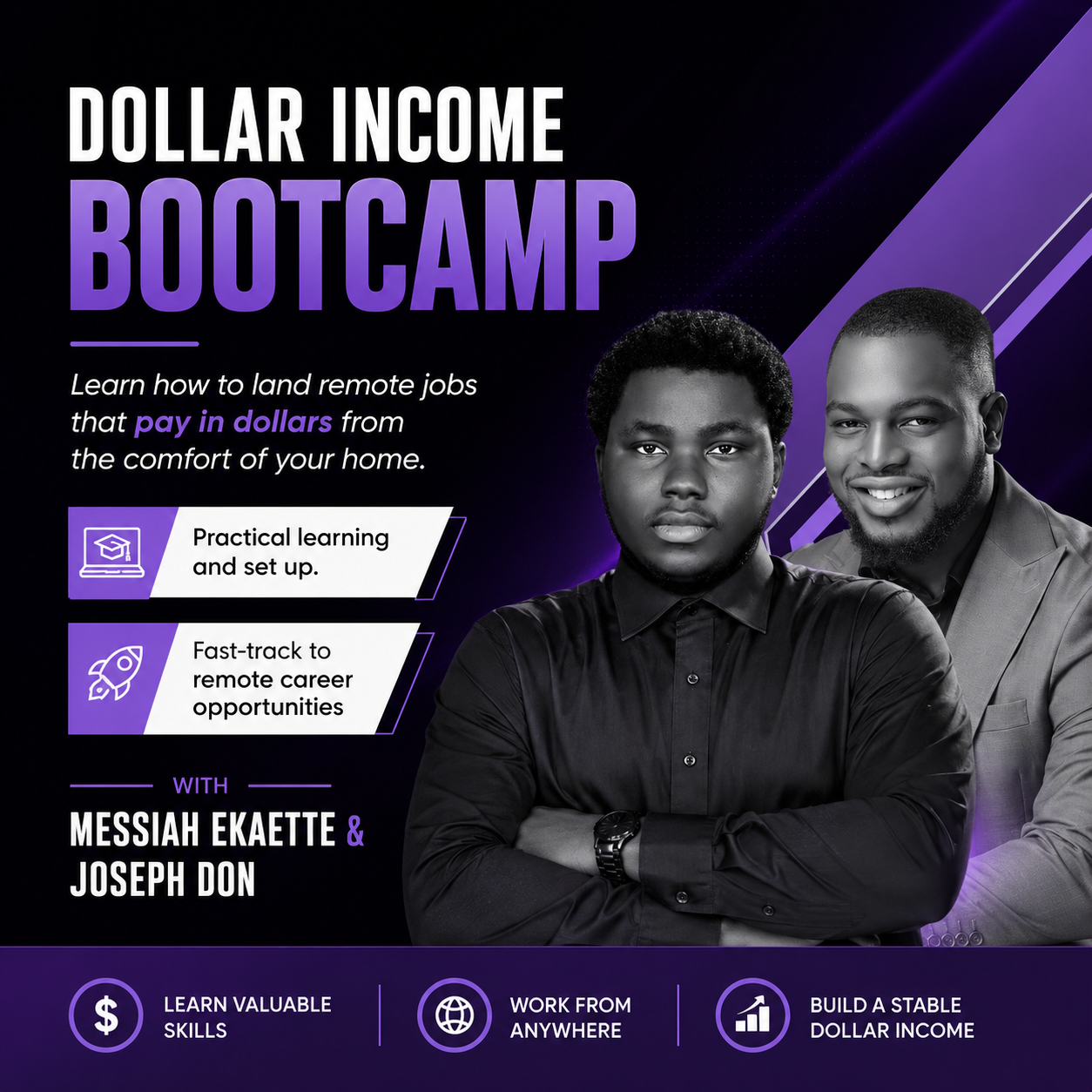 Dollar Income Bootcamp with Messiah Ekaette & Joseph Don